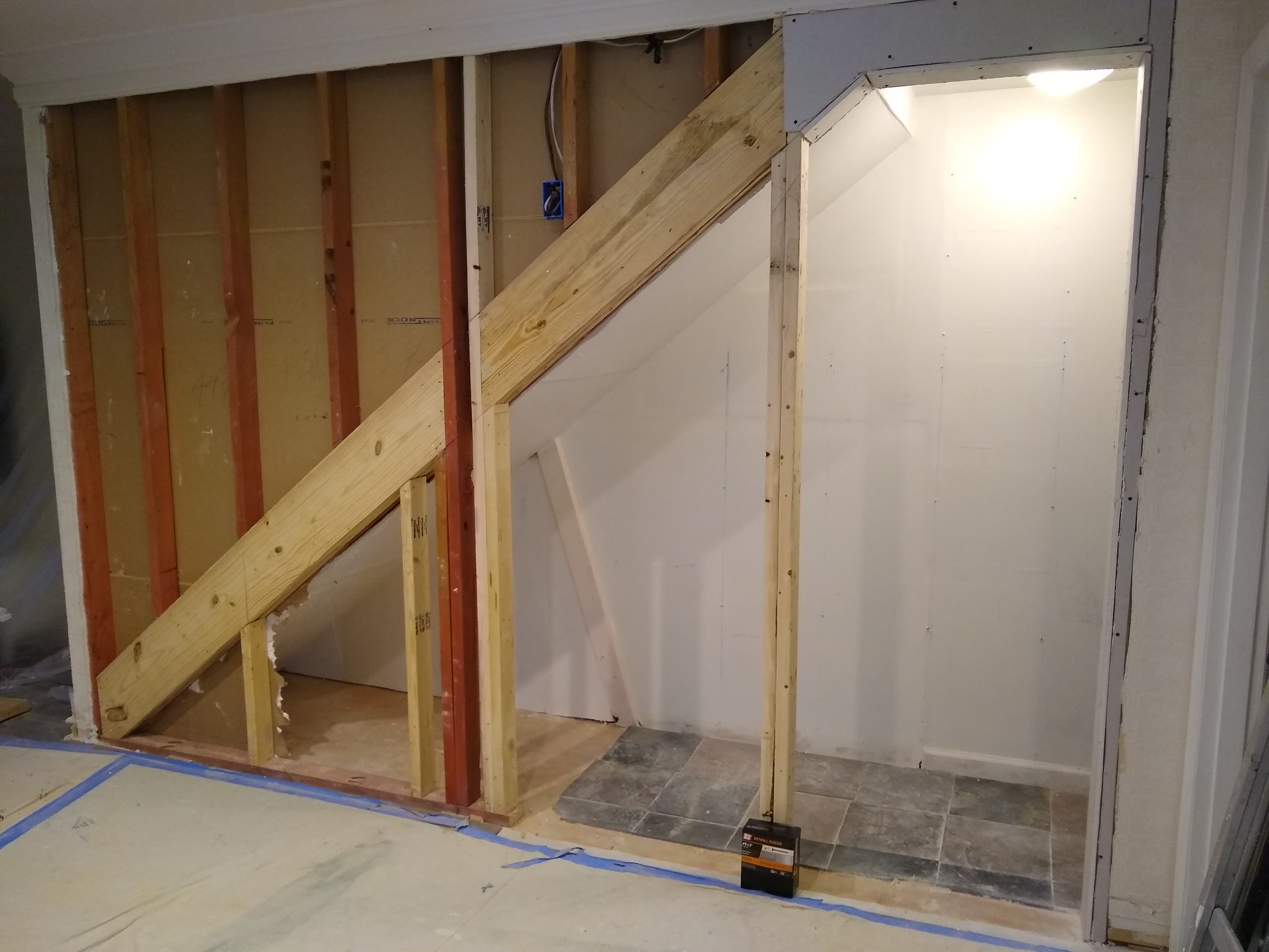 Build Closet with Sliding Barn Doors Under Stairway