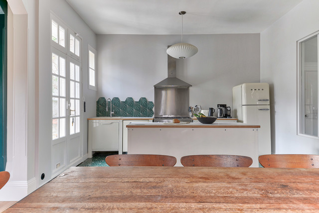 R&eacute;novation compl&egrave;te contemporaneo-cucina