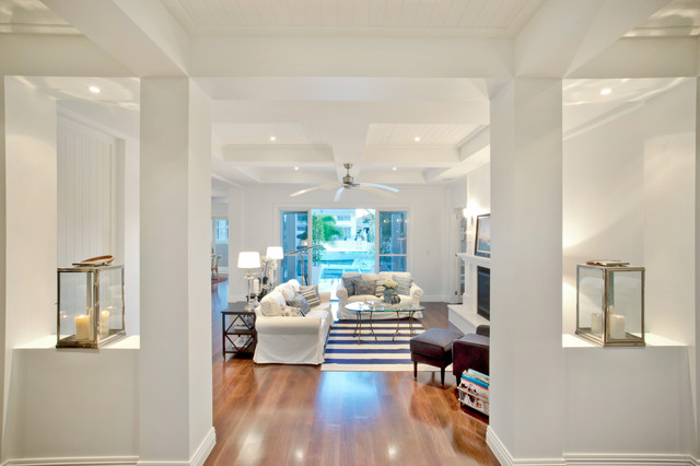 Hamptons Interior bord-de-mer-salon