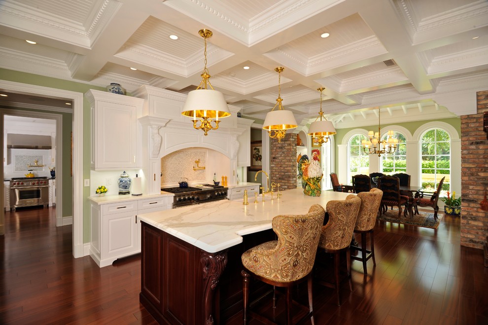 Traditional kitchen in Miami.