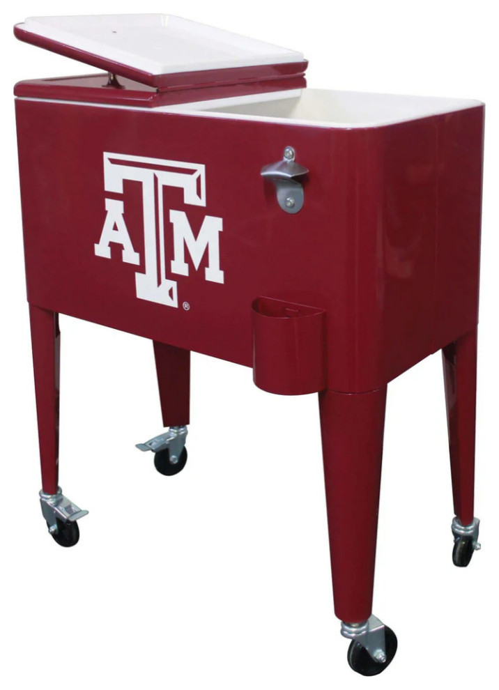 Leigh Country Metal Cooler 60Qt Texas A&M Contemporary Coolers And