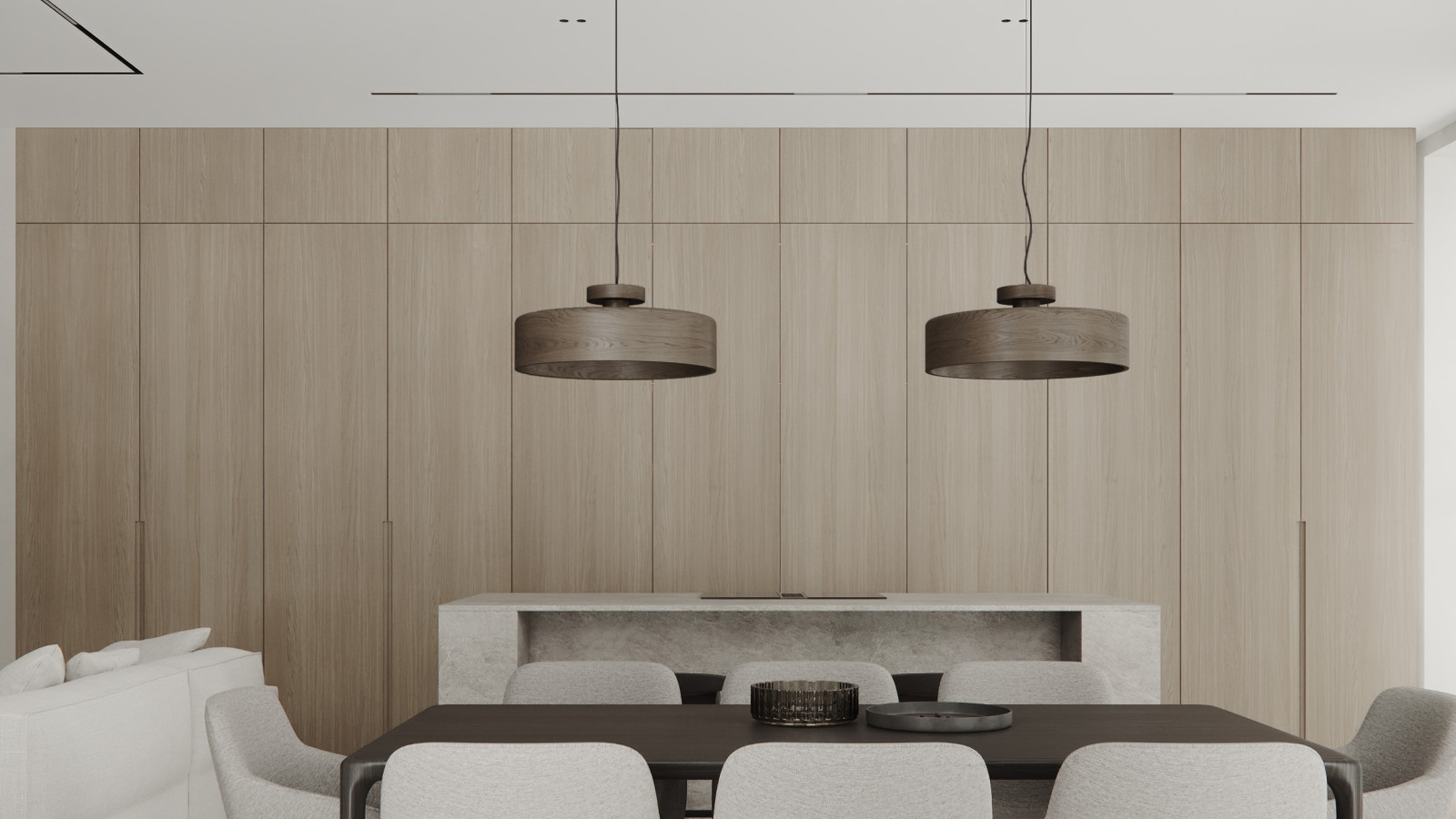 Квартира 144,8 m в стиле современный минимализм