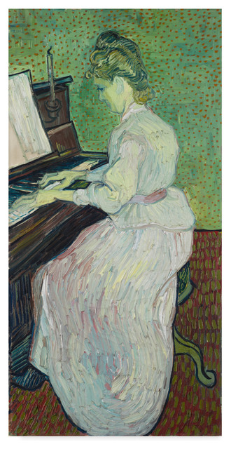 Vincent Van Gogh 'Marguerite Gachet At The Piano' Canvas Art - Traditional  - Prints And Posters - by Trademark Global