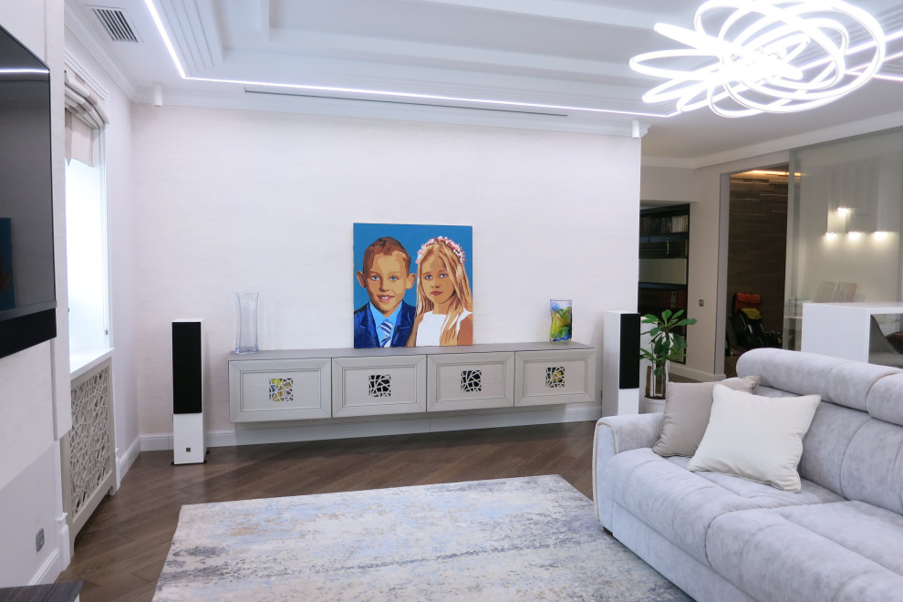 Гостиная с биокамином