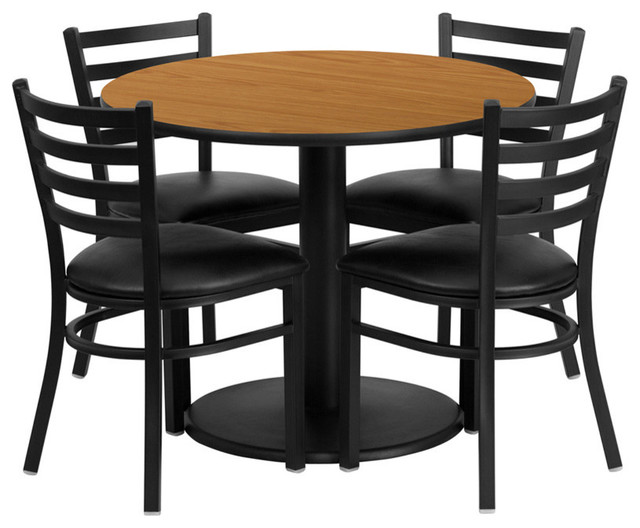 Flash Furniture 5-Piece Round Laminate Table Set - Transitional