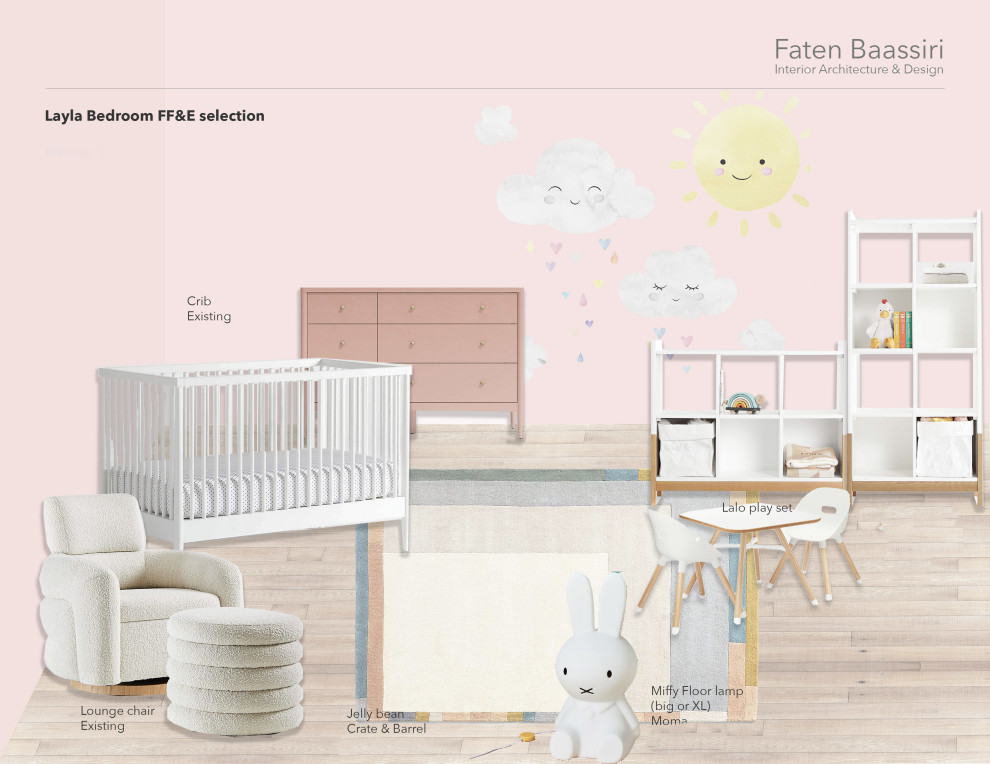 Design ideas for a modern nursery in New York.