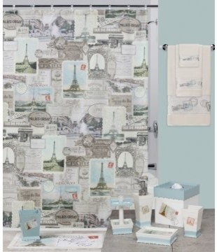 Travelers Bathroom Collection by Creative Bath Products Shower Curtain