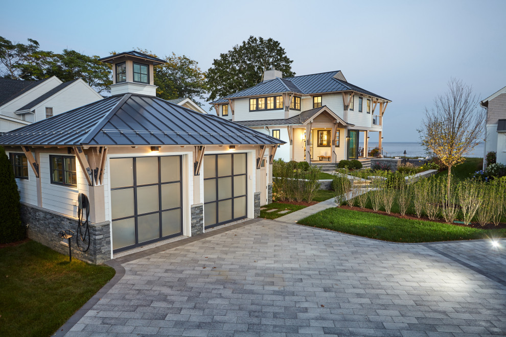 Photo of a beach style exterior in New York.