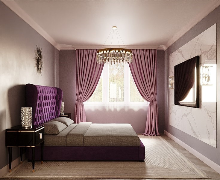 Спальня в арт-деко