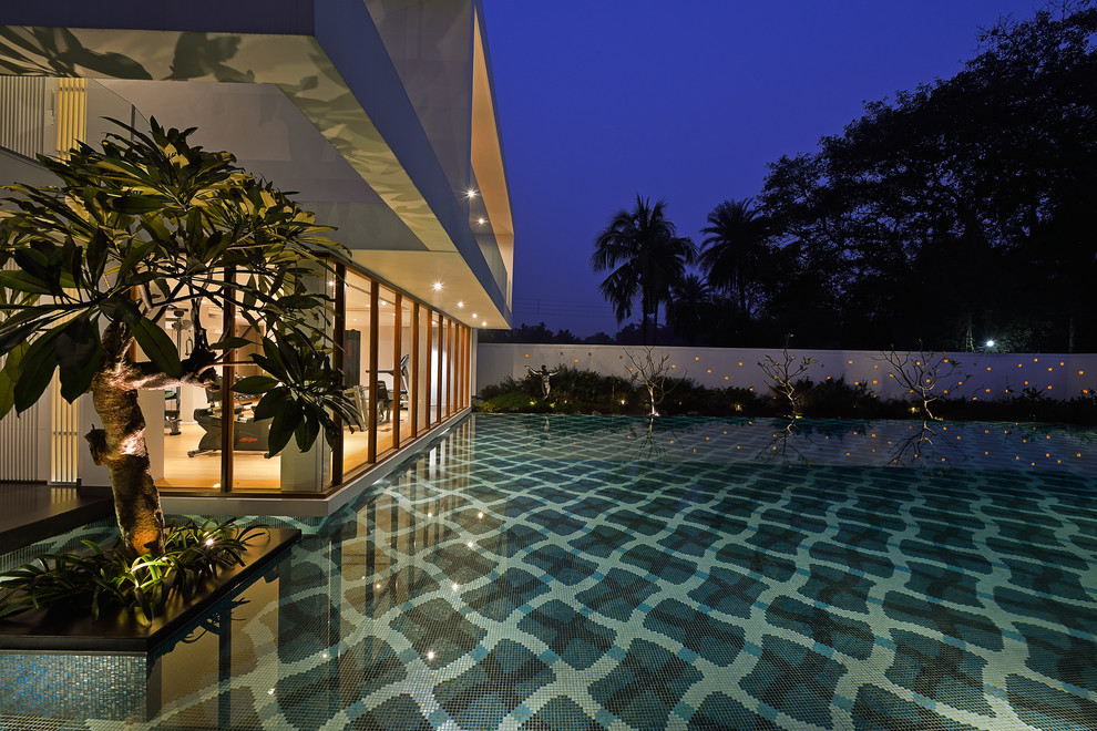 Photo of a contemporary swimming pool in Kolkata.