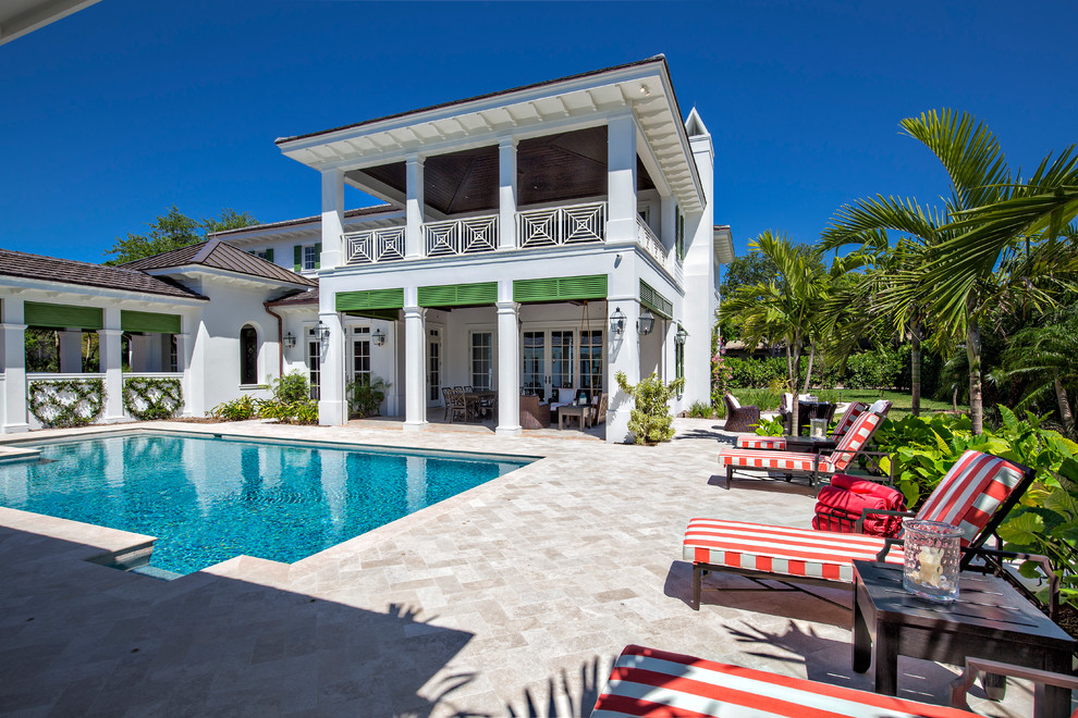 Florida Courtyard Home Tropical Exterior Miami by 