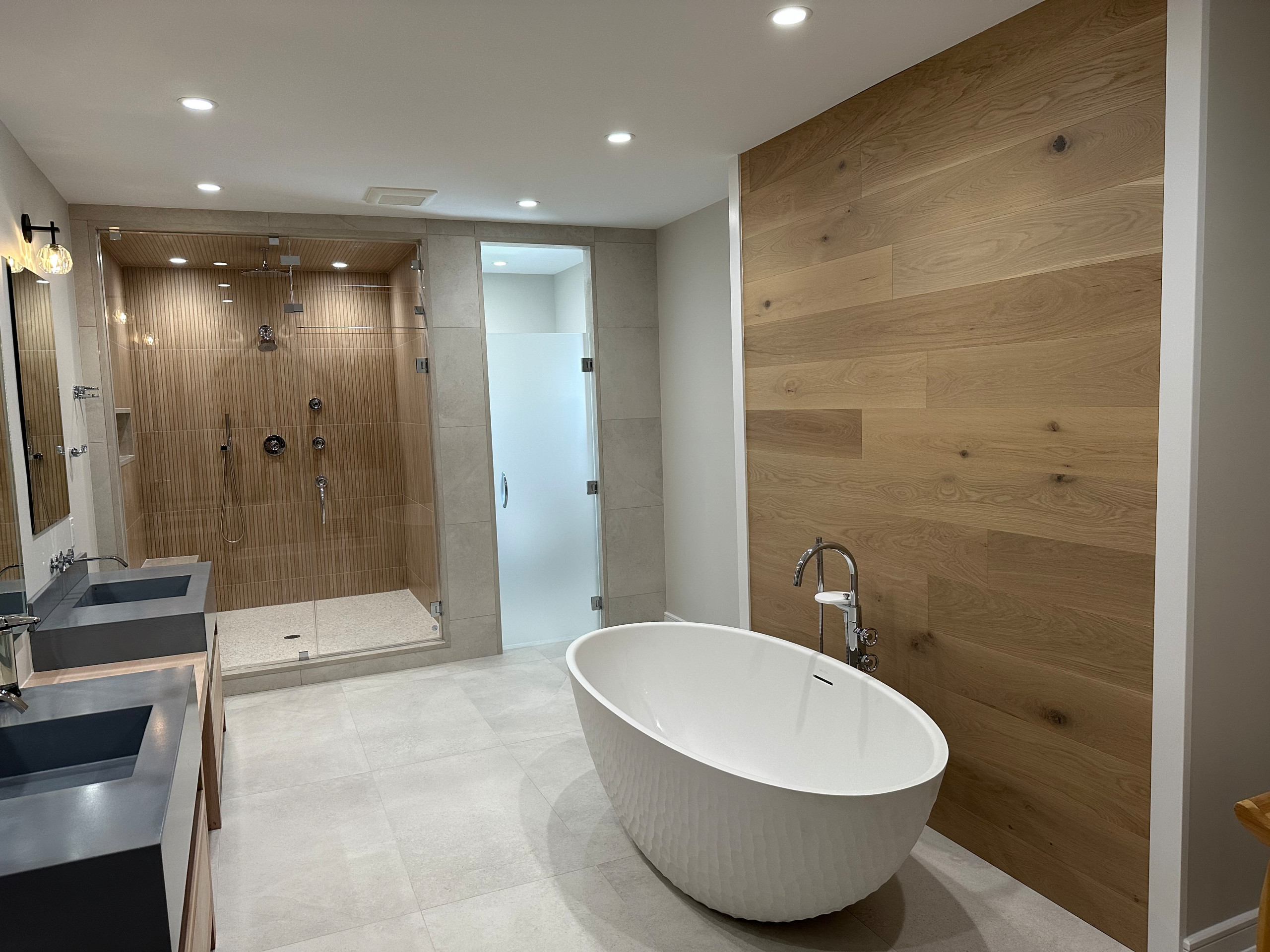 Little Silver Master Bathroom