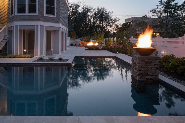 Contemporary Pool and Hardscape modern-pools