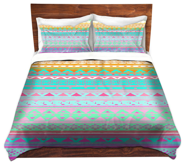 Summer Bandana Twill Duvet Cover, Queen/Full Duvet 88"x88"