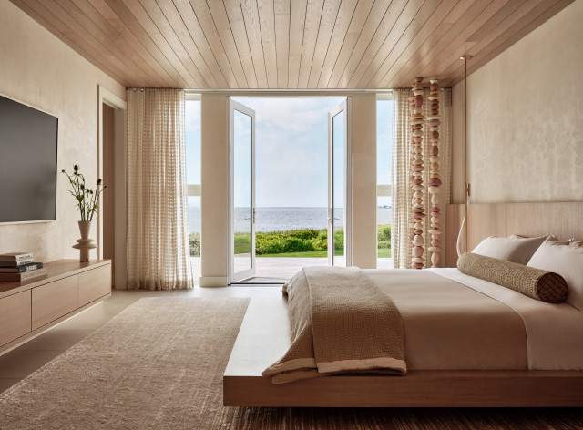Long Island Seaside moderno-camera-da-letto