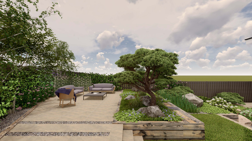 Terraced Garden Cala Contemporary Landscape Edinburgh by