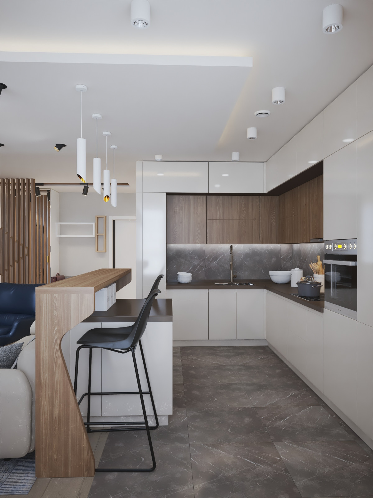 Трехкомнатная квартира №2 / Чебоксары / 2020 год