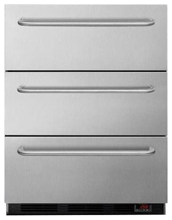 Medical Three Drawer Manual Defrost Under Counter Drawer Freezer