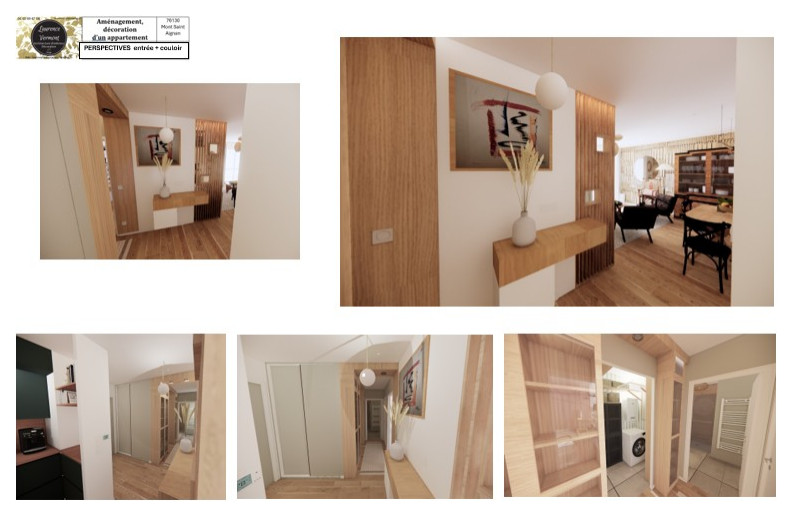 Aménagement d'un appartement récent de 60m2