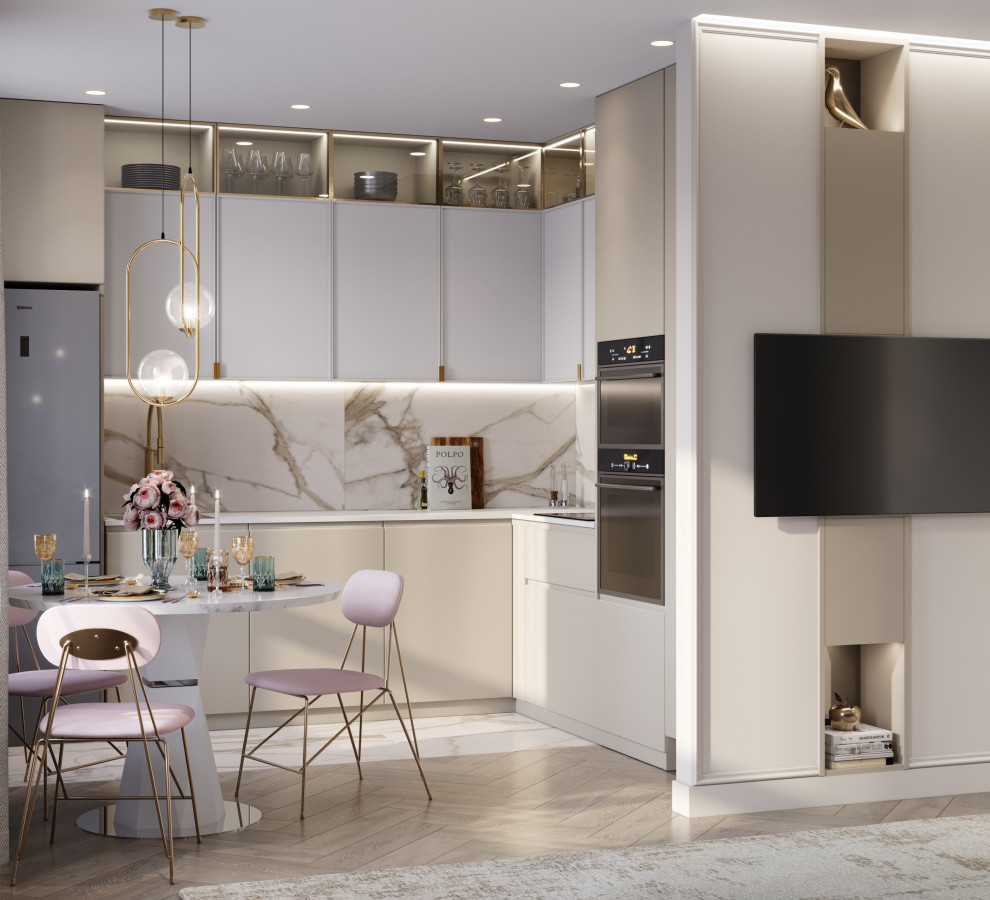 проект "Элегантные ассоциации на 63 м2"