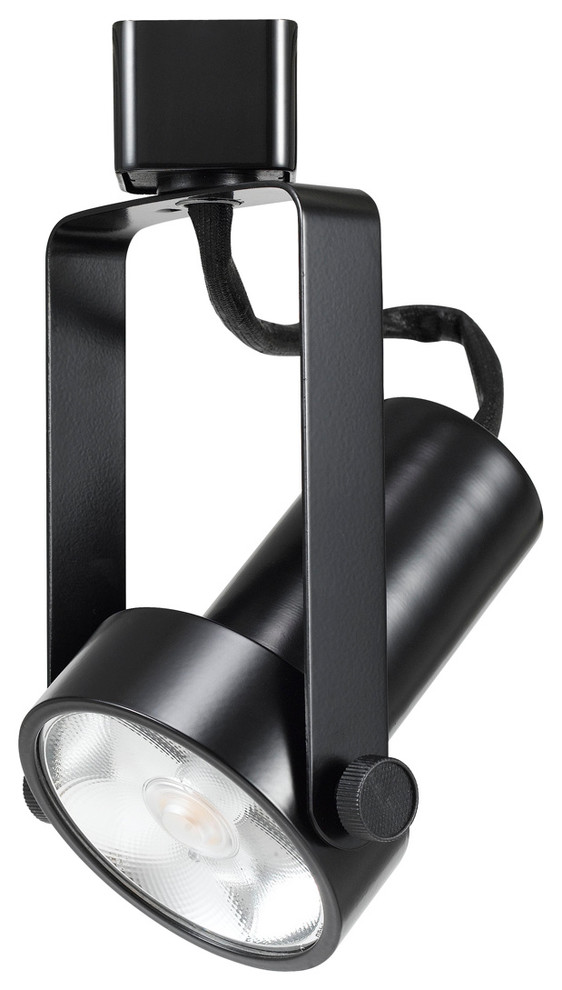 LED 7" Height Metal Track Head in Black Transitional Track Heads