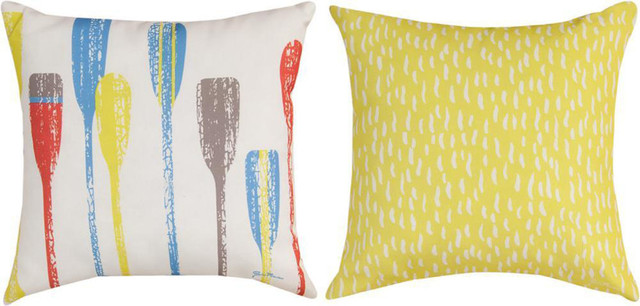 summer fun boat oars reversible decorative throw pillows 18 set of 2 beach - Decorative Accent Pillows summer fun boat oars reversible decorative throw pillows 18 set of 2 beach - Decorative Accent Pillows