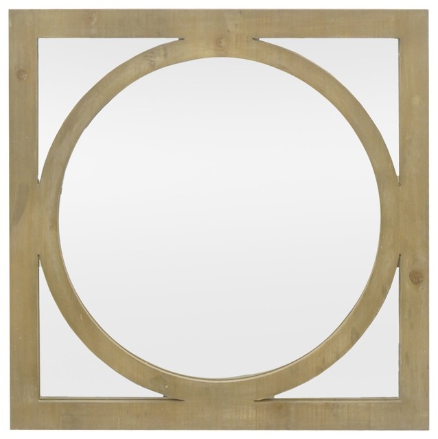 Circle Wall Mirror three hands wood wall, mirror with circle overlay detail - wall Circle Wall Mirror three hands wood wall, mirror with circle overlay detail - wall