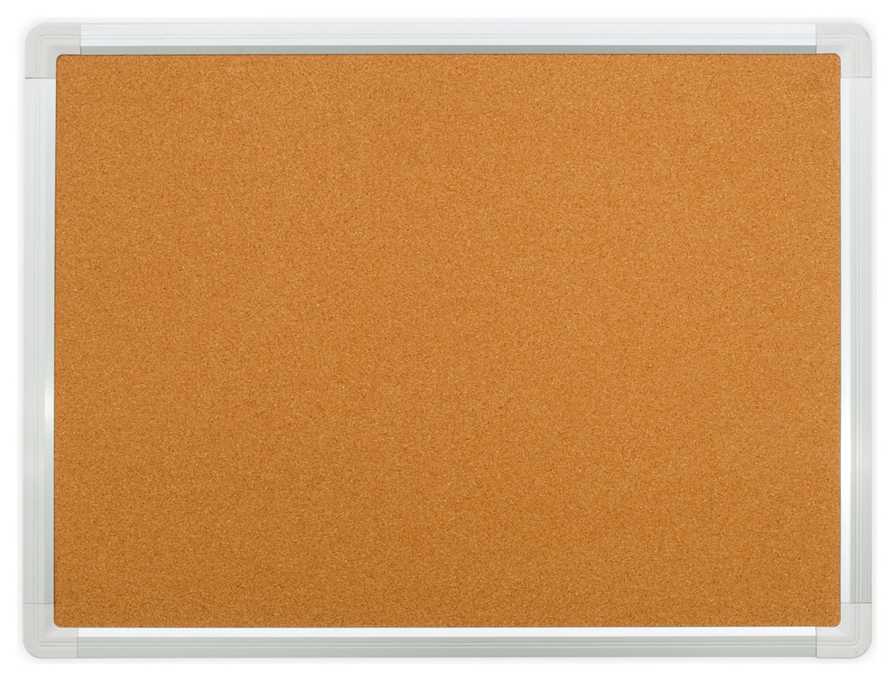 Jelinek Cork Bulletin Board, Aluminum Frame Transitional Bulletin