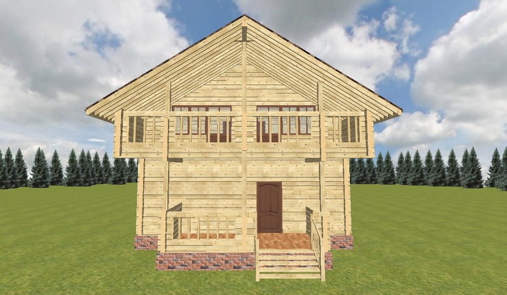 Дом из бруса, проект "КупцовЪ Дом"