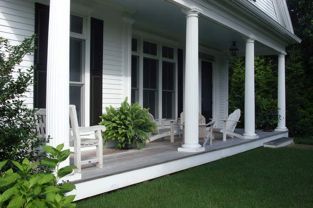 Cape Cod renovation klassisch-veranda