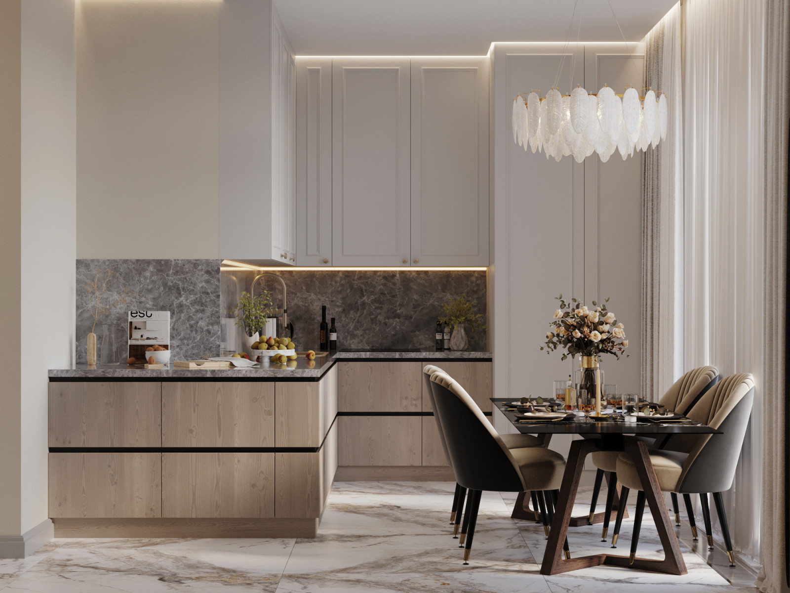 Современный проект квартиры 116 м² для семейной пары