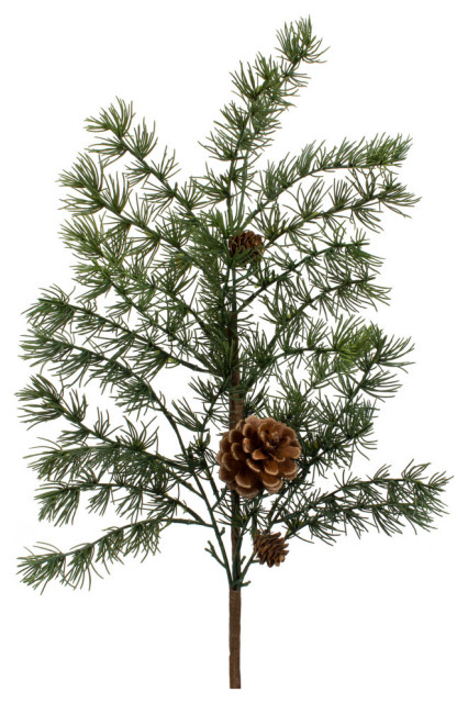 Pine Spray With Pine Cones, 6-Piece Set, 36.5