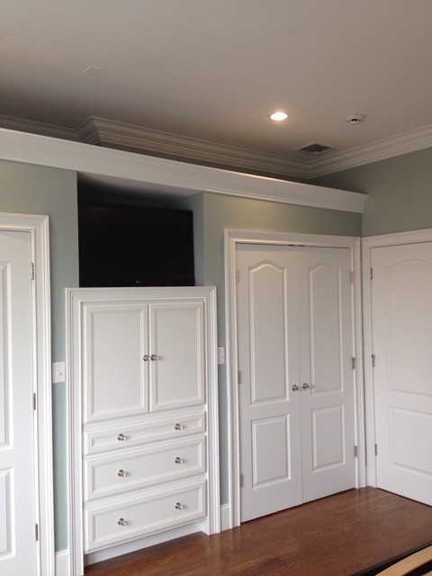 Built In Cabinets In Master Bedroom Traditional Wardrobe