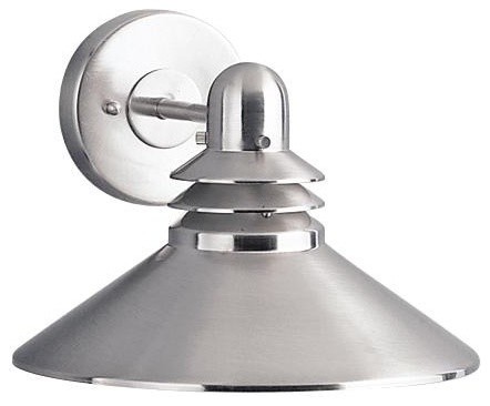 Kichler Gle 1 Light Olde Brick Outdoor Wall Kichler Gle 1 Light Brushed Nickel Outdoor Wall