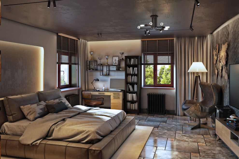 Подростковая комната в стиле лофт