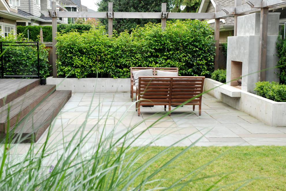 This is an example of a contemporary patio in Vancouver.