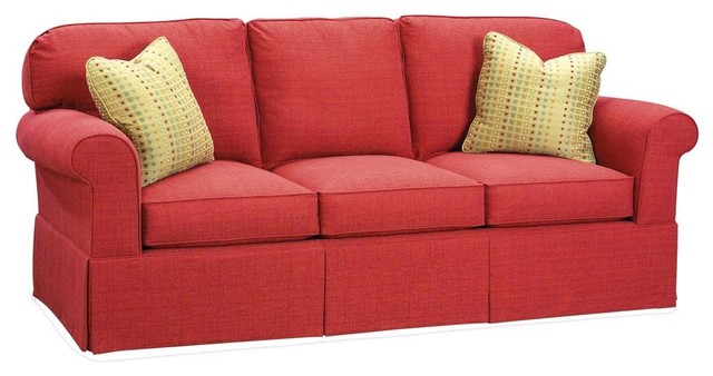 Sofa w Upholstered Seat (Fabric: Ebony)