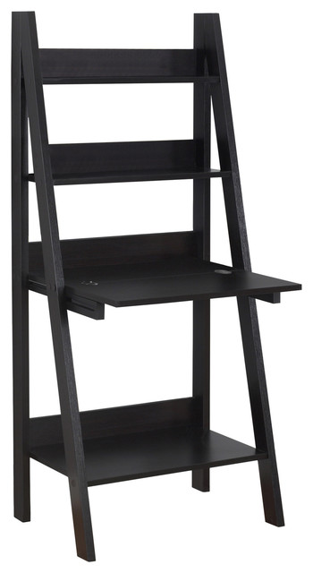 Monarch 61 Ladder Style Computer Desk Cappuccino Transitional