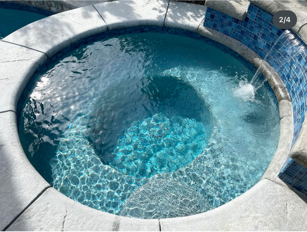 Aqua White - Mini Pebble Finish
