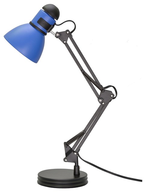 blue desk lamp