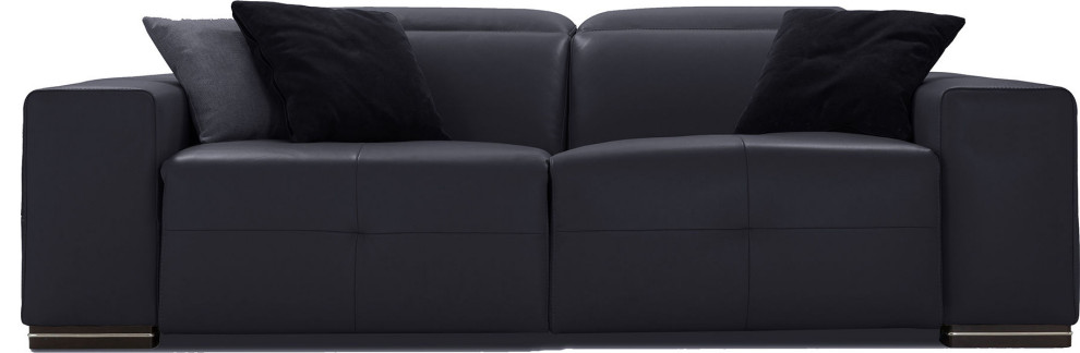 Camilla Motion Sofa - Anthracite, Full Grain Italian Leather