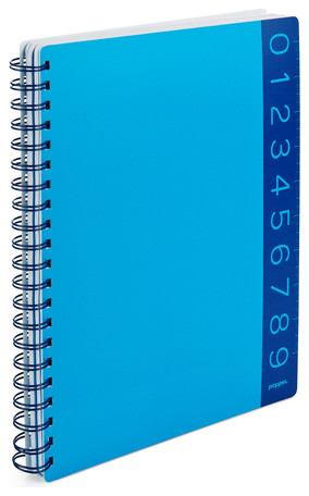 Spiral Notebook, 3 Subject, You Rule D, Pool Blue Back