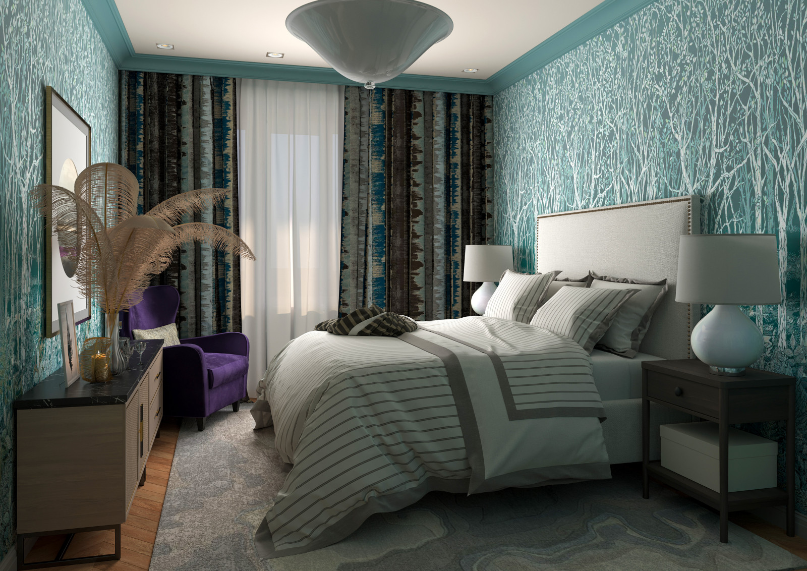 Дизайн четырёхкомнатной квартиры в ЖК Тушино-2018