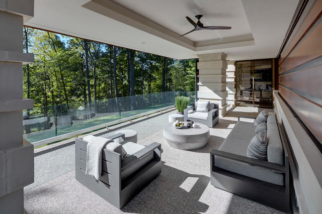 Bloomfield Hills, MI (II) contemporaneo-terraza-y-balcon
