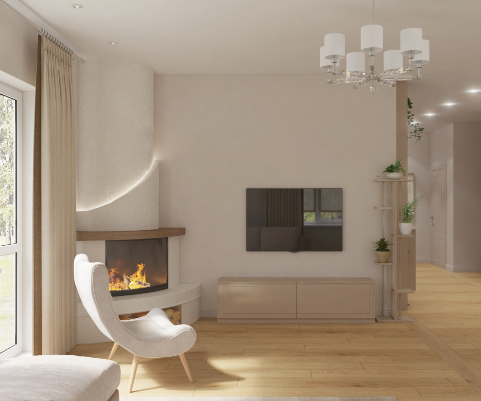 Кухня-гостиная в доме