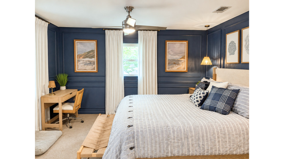 Nautical Lakehouse Master Bedroom
