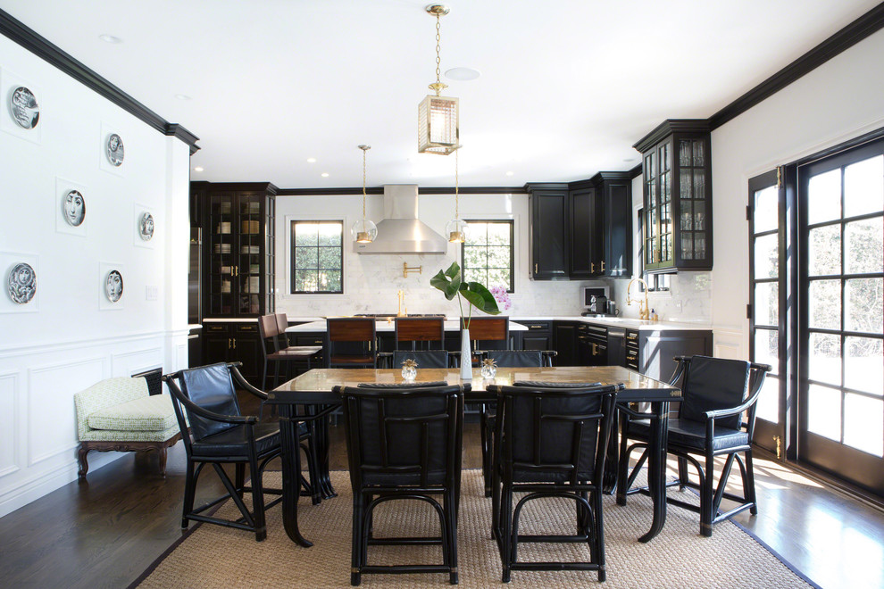 Example of a transitional kitchen design in Los Angeles
