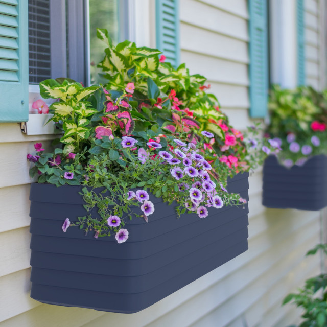 TruDrop Slat Self Watering Windowbox, Large 47