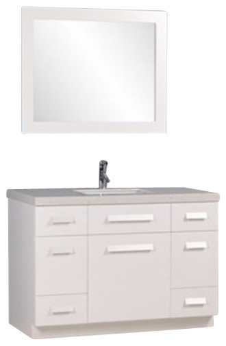 Moscony 48" Single Sink Vanity Set, White