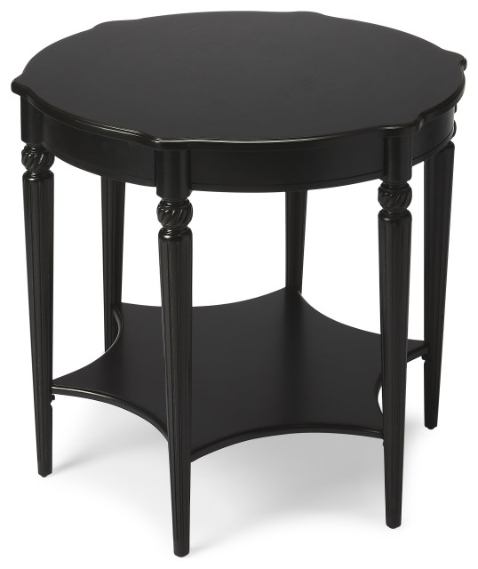 Bainbridge Black Licorice Accent Table (0557111) Traditional Side